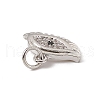 Brass Micro Pave Cubic Zirconia Charms ZIRC-F132-26P-3