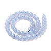 Grade AA Natural Blue Agate Beads Strands G-F222-30-8mm-1-3