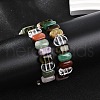 Natural Mixed Gemstone Beaded Stretch Bracelets for Women Men BJEW-M049-11B-3