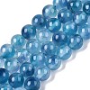 Dyed Natural White Jade Beads Strands X-G-T138-6mm-210-1-4