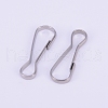 Stainless Steel Keychain Clasp Findings STAS-WH0016-06P-02-2