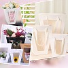 Mother's Day Trapezoid Paper Flower Gift Tote Bags with Plastic Visible Window ABAG-WH0045-25C-6