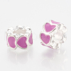 Alloy Enamel European Beads X-MPDL-R011-06-2