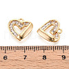 Brass Micro Pave Cubic Zirconia Charms KK-N263-54G-3