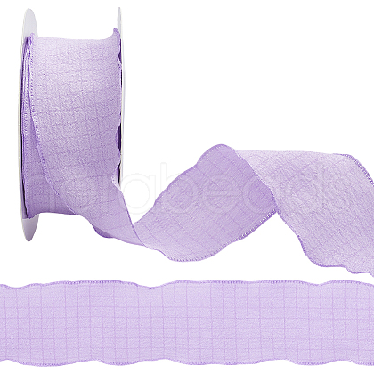 10 Yards Polyester Ruffled Ribbon for Sewing Decoration OCOR-WH20007-02B-1