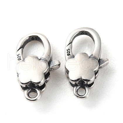 925 Thailand Sterling Silver Lobster Claw Clasps STER-D003-13AS-1