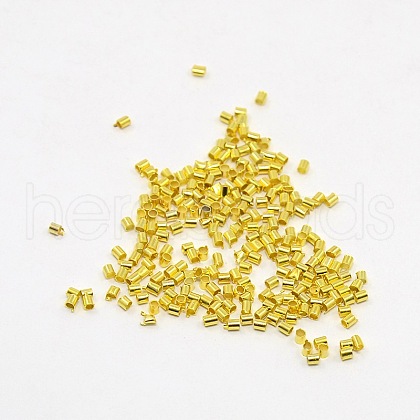 Brass Crimp Beads KK-R077-2mm-G-1