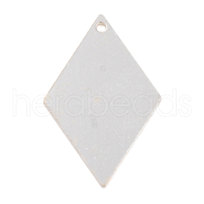 925 Sterling Silver Blank Pendants STER-F057-02S-01-1