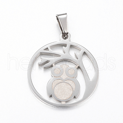 Non-Tarnish 304 Stainless Steel Pendants STAS-I074-07P-1