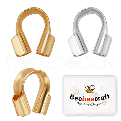 Beebeecraft 20Pcs 2 Colors 925 Sterling Silver Wire Guardian and Protectors STER-BBC0001-24-1