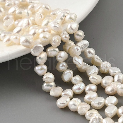 Natural Cultured Freshwater Pearl Beads Strands PEAR-A006-15-1