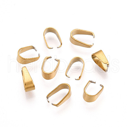 Ion Plating(IP)  304 Stainless Steel Snap on Bails STAS-B027-03G-01-1