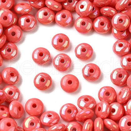 UV Plating Opaque Acrylic Beads MACR-F083-13B-1