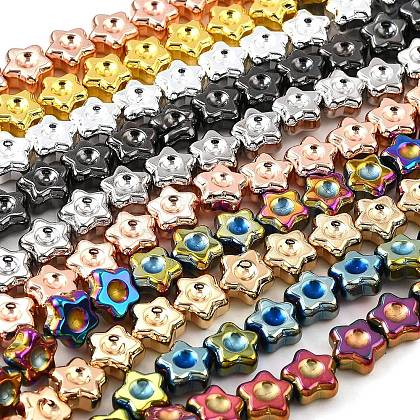 Electroplate Glass Beads Strands EGLA-V001-02-1
