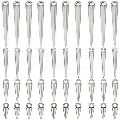 SUNNYCLUE 120Pcs 4 Styles Tibetan Style Alloy Pendants FIND-SC0009-57-1