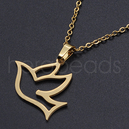 201 Stainless Steel Pendants Necklaces NJEW-S105-JN670-45-2-1