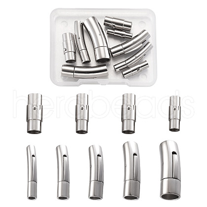 Yilisi 304 Stainless Steel Bayonet Clasps & Magnetic Screw Clasps STAS-YS0001-04P-1