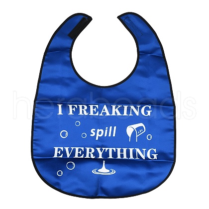 Washable Polyester Canvas Adult Bibs for Eating AJEW-XCP0003-07-1
