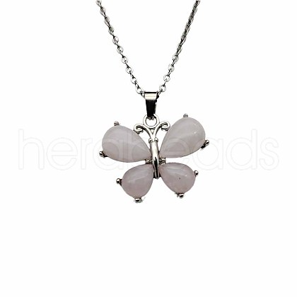 Crystal Butterfly Necklace Pendant Fashion Ornament Minimalist Pendant AM7436-7-1