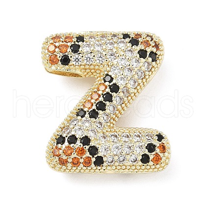 Brass Micro Pave Cubic Zirconia Pendants KK-Z108-02G-Z-1