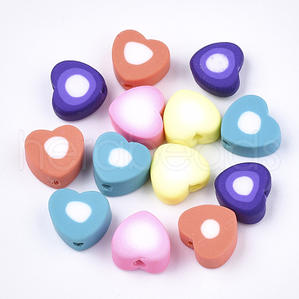 Handmade Polymer Clay Beads X-CLAY-S092-29-1