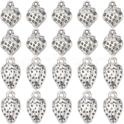 SUNNYCLUE 100Pcs 2 Styles Tibetan Style Alloy Pendants FIND-SC0011-86-1