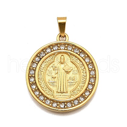 304 Stainless Steel Pendants STAS-B086-09B-G-1