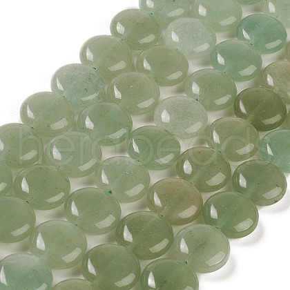 Natural Green Aventurine Beads Strands G-M403-C10-02-1