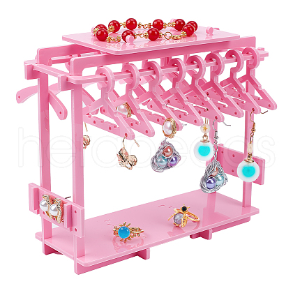 Opaque Acrylic Earring Display Stands EDIS-WH0035-19A-1