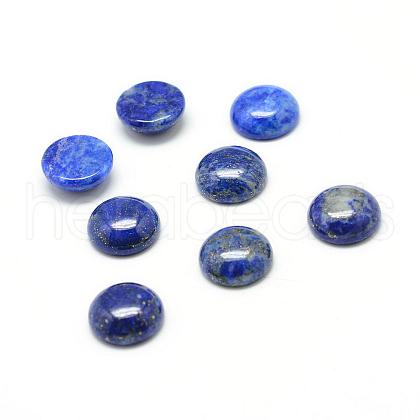 Natural Lapis Lazuli Gemstone Cabochons G-T020-6mm-13-1