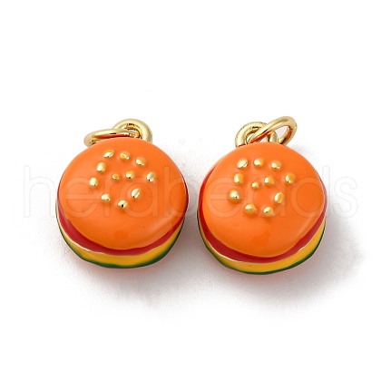 Brass Enamel Charms KK-Q098-16G-A-1