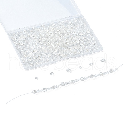 Electroplate Glass Beads Strands EGLA-YW0003-18A-1