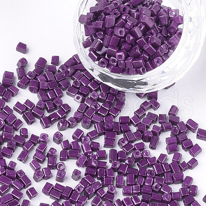 Baking Paint Glass Beads SEED-S023-11A-02-1