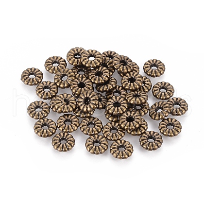 Tibetan Style Spacer Beads TIBEB-LF0720YKG-AB-LF-1