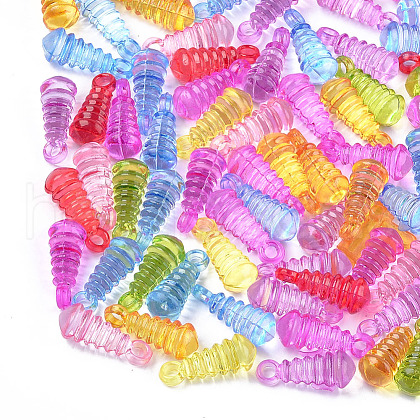Transparent Acrylic Pendants TACR-T005-04-1