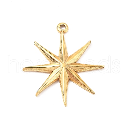 304 Stainless Steel Pendants STAS-I334-03G-1