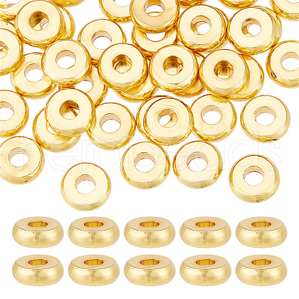 40Pcs Brass Spacer Beads KK-LP0001-12-1