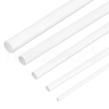 Olycraft 5Set ABS Plastic Round Tube KY-OC0001-08-1
