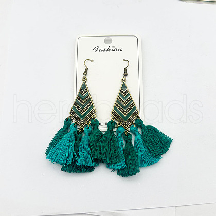 Tassel Earrings Ethnic Style Fringe Ear Drops Women's Ear Hooks PF3468-2-1