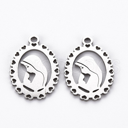 Non-Tarnish 201 Stainless Steel Pendants STAS-Q240-067P-1