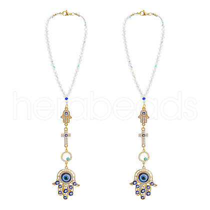 2Pcs Alloy Enamel Pendant Decorations HJEW-FH00008-1