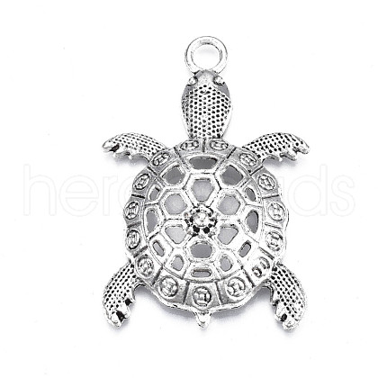 Tibetan Style Alloy Big Pendants TIBE-N010-52AS-1