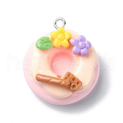 Resin Pendants RESI-I058-02B-1