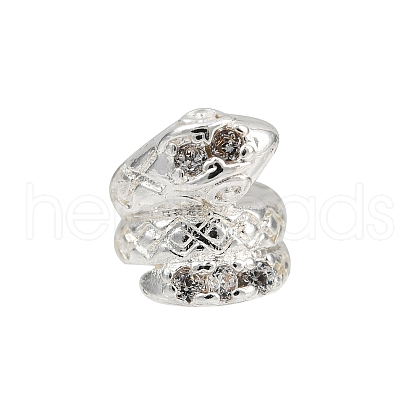 Rack Plating Brass Clear Cubic Zirconia Beads KK-L236-03B-S-1