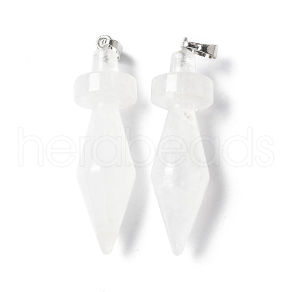 Natural Quartz Crystal Pendants G-C187-03I-1