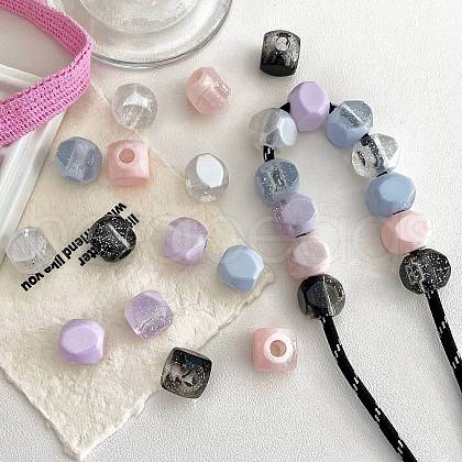Opaque Acrylic Beads OACR-I013-16-1