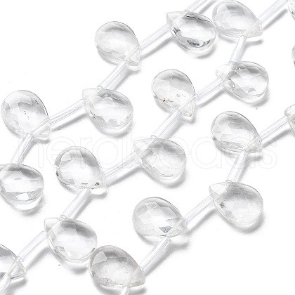 Natural Quartz Crystal Beads Strands G-K382-C09-01-1