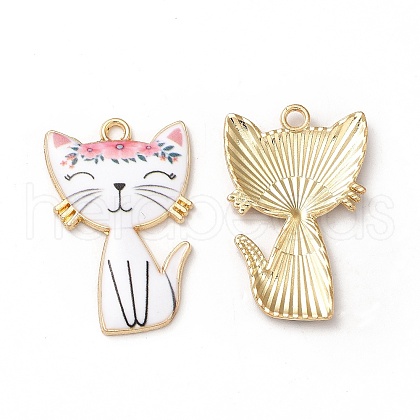Alloy Enamel Pendants ENAM-M046-10G-D-1