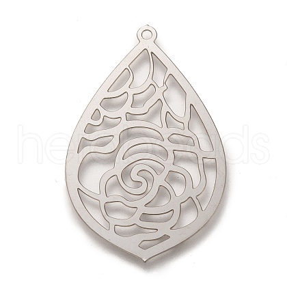 304 Stainless Steel Pendants STAS-I174-08P-1