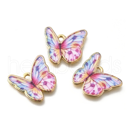Alloy Enamel Pendants FIND-G078-35G-01-1